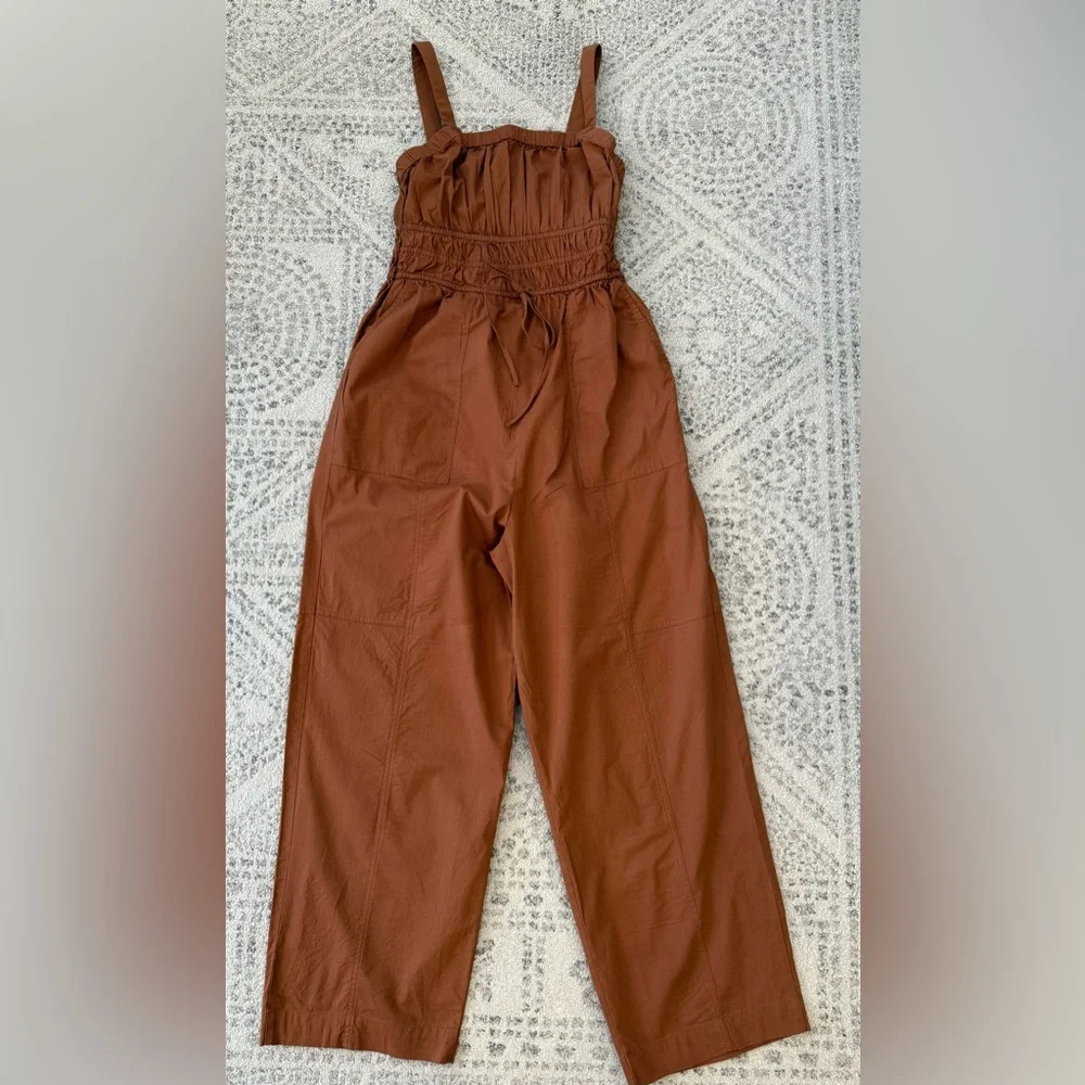Universal Thread Cropped Rust Jumpsuit/Romper Sz S - Picture 4 of 11